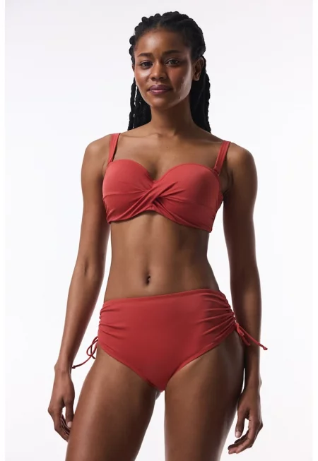 Сутиен с подплънки - Бледочервен