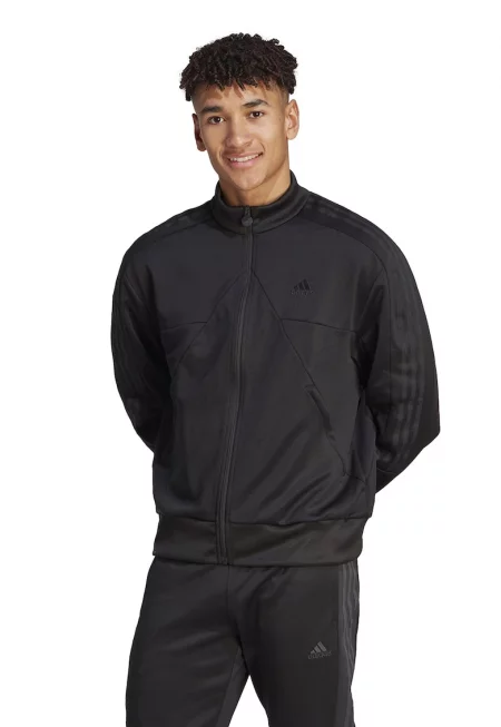 Свободен суитшърт Tiro с цип - Черен