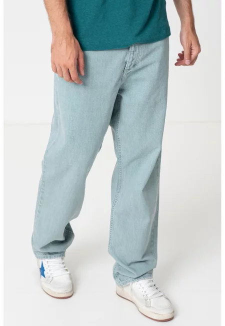 Свободни дънки Nate с 5 джоба - Светлосин