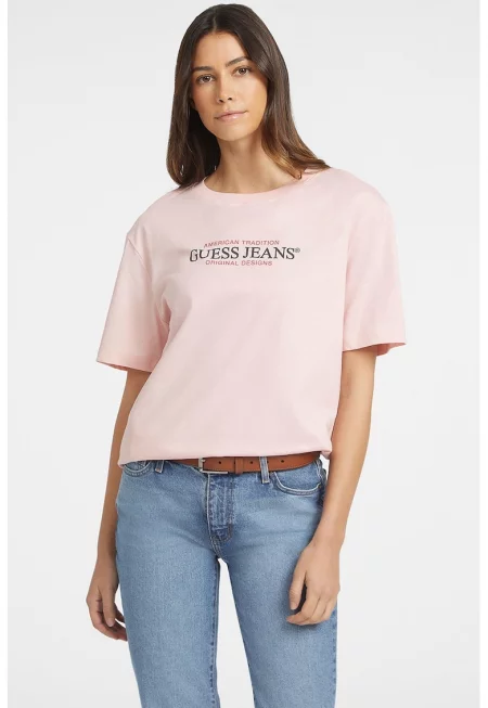 Тениска с овално деколте и лого