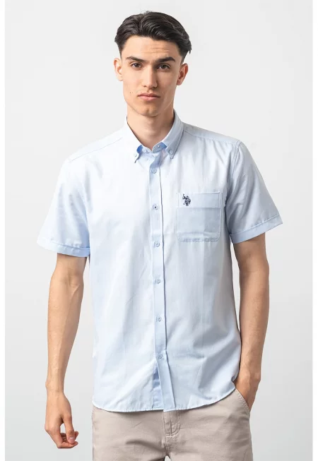 U.S. Polo Assn - Риза с яка с копчета
