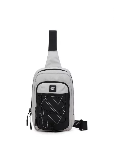 Унисекс чанта с джобове с цип - Сив