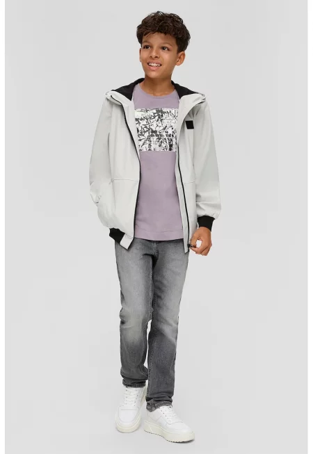 Яке с качулка и скосени джобове