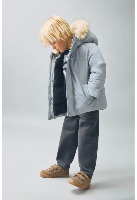 Зимна парка с джобове встрани