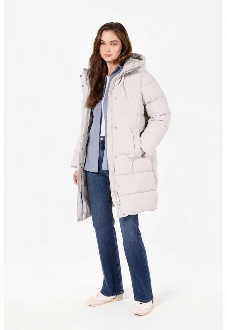 Зимно капитонирано яке - Слонова кост