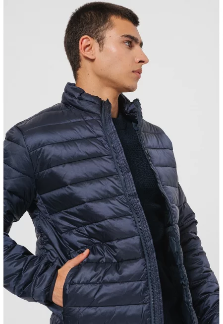 Зимно яке с джобове - Ултрамарин синьо