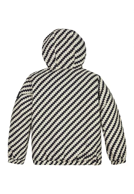 Зимно яке с качулка и принт