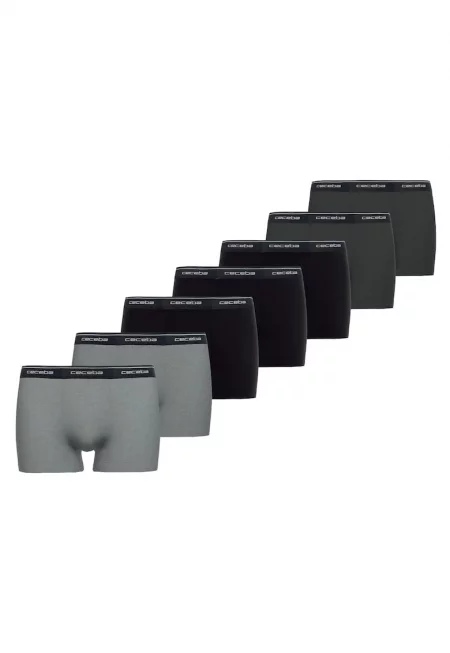 Боксерки 32709 Monza с лого - 7 чифта - Черен/Сив