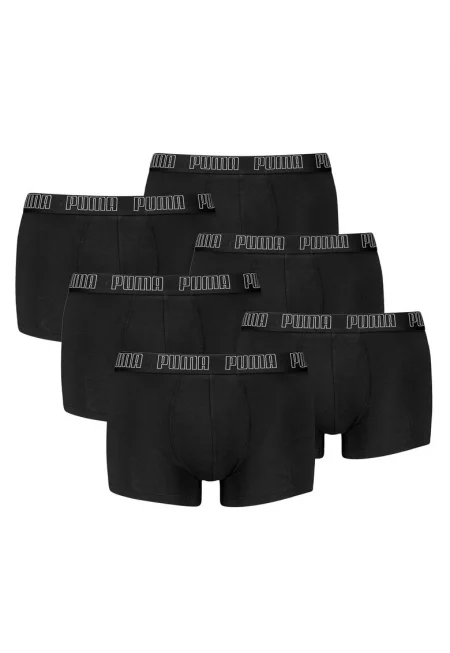 Боксерки с памук с лого - 6 чифта - Черен