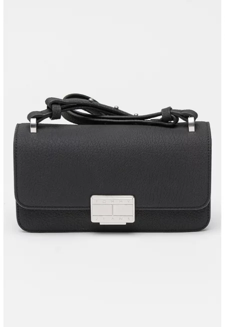 Чанта Crush от еко кожа с капаче - Черен