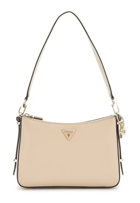 Чанта през рамо Daryna от еко кожа - Светло бежово