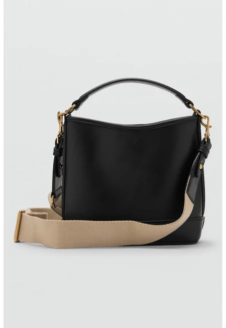 Чанта през рамо от еко кожа с отделяща се презрамка