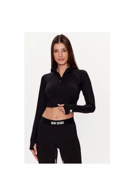 Дамска блуза -  301383284 - Полиестер - Черен