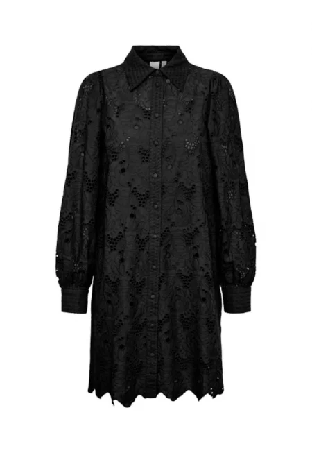 Дамска рокля -  302599318 - Памук - Черен