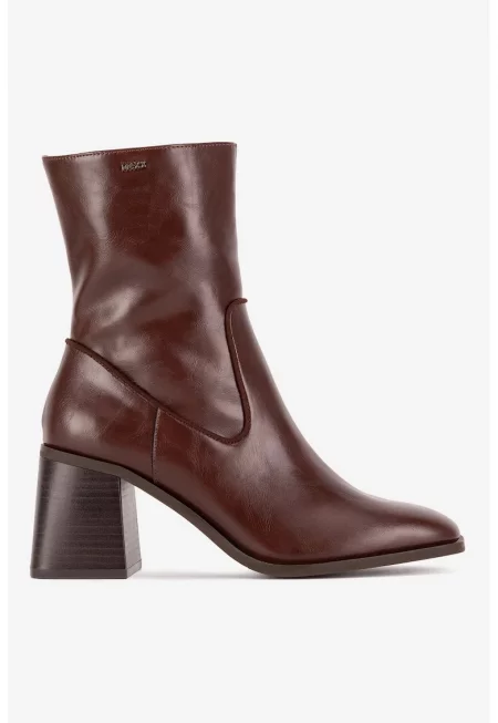 Дамски ботуши  5905588925392 - Синтетичен - Кафяв - Кафяв