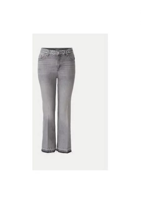 Дамски дънки -  304525520 - Памук - 45276 - Сив