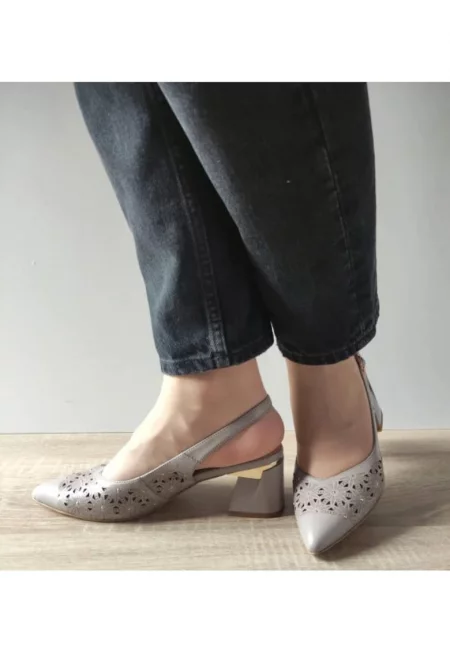 Дамски елегантни сандали  360048B B2-N сиви - сив -