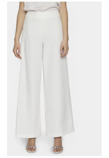 Дамски панталон -  74483 - Полиестер - Бял