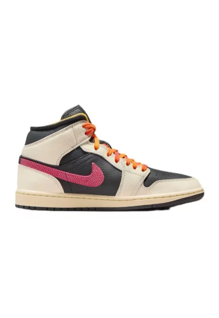 Дамски спортни обувки  WMNS AIR JORDAN 1 MID SE EDG - Естествена кожа - 46777 - Крем
