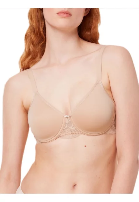 Дамски сутиен  Modern - дантела/памук - лека подплата - бежов