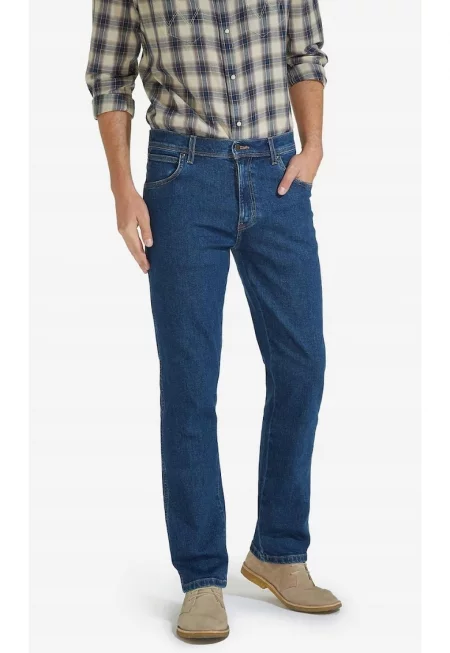 Дънки  памук/еластан - стандартна кройка - син - Син