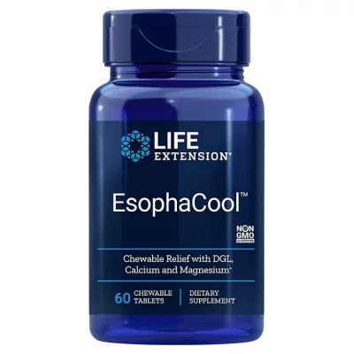 Формула срещу киселини EsophaCool™ - Добро храносмилане с женско биле (DGL), калций и магнезий, 60 дъвчащи таблетки