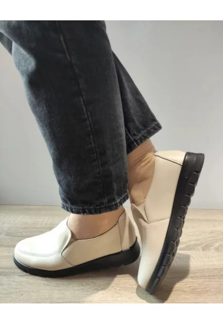 Ежедневни обувки Дамски  21073 Крем - Крем