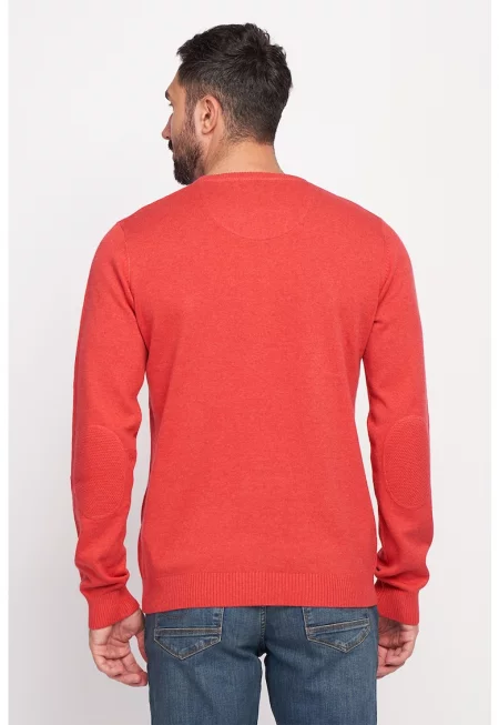 Фино плетен пуловер с шпиц