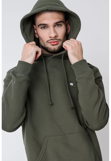 Худи с джоб кенгуру - Зелен