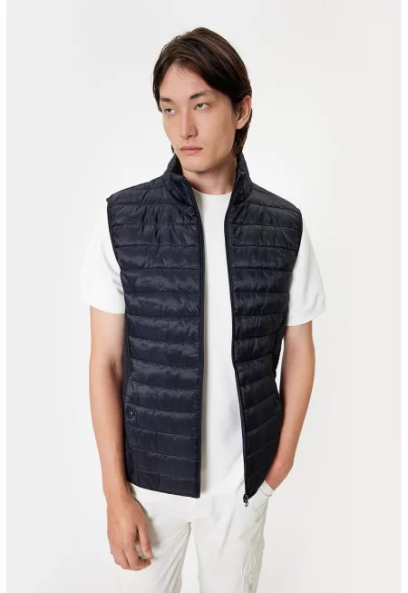 Капитониран елек - Ултрамарин синьо