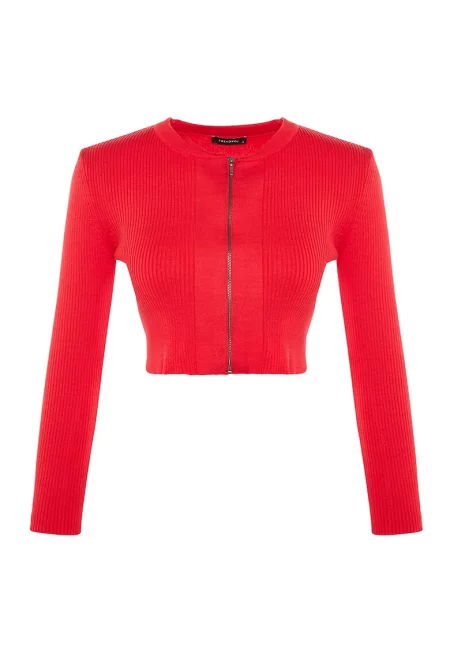 Къса жилетка с цип