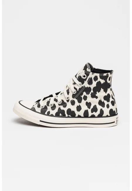 Кецове Chuck Taylor All Star с принт - Бял/Черен