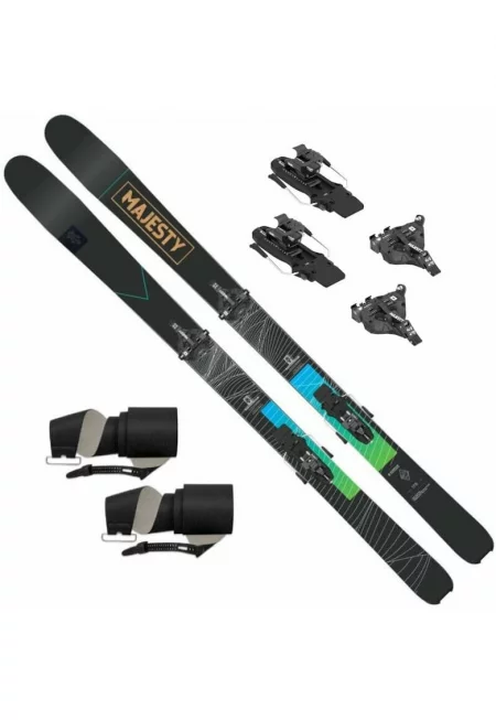 Комплект ски -  Supertour - 91 + C-Crest 10 + кожи - 178 см - черни