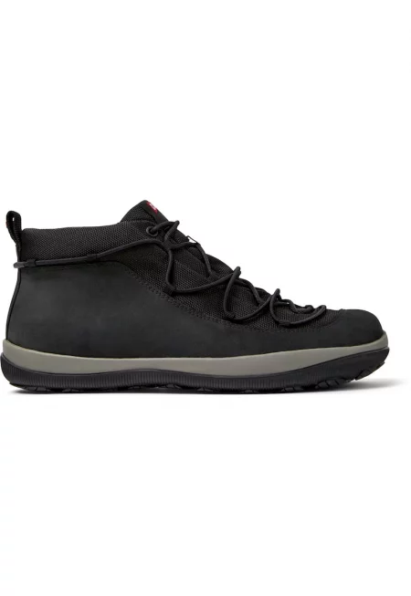 Кожени ботуши Peu Pista с текстил