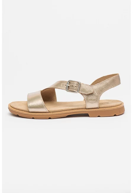 Кожени сандали Calista - Златист