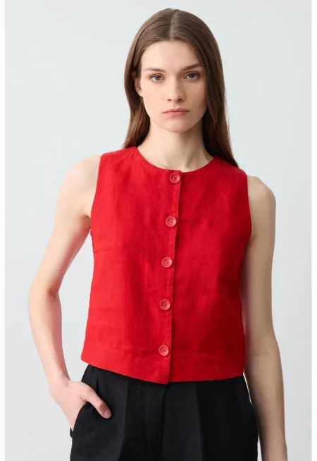 Ленен елек с копчета