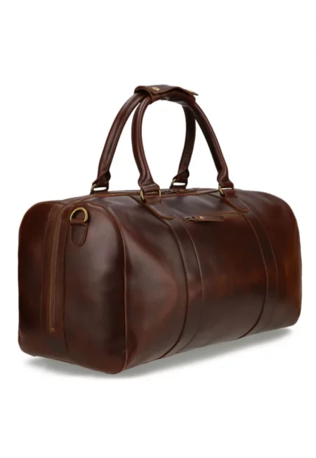 Мъжка чанта  естествена кожа - 37L - кафява - един размер