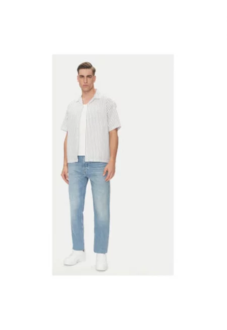 Мъжка риза  768021-00 - памук - бяла