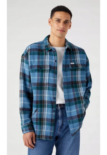 Мъжка риза  памук - многоцветна -