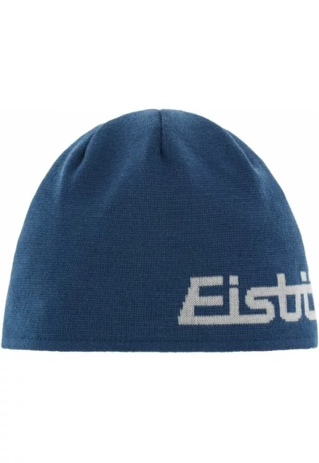 Мъжка спортна шапка - Eisbar - вълна - синьо/бяло