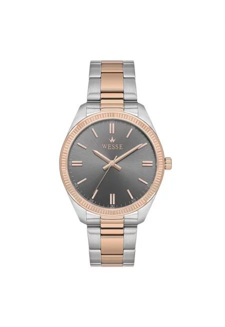 Мъжки часовник  WWG210307 41 мм - стоманена каишка - розово злато/сребро - кварцов механизъм