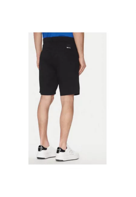 Мъжки къси панталони  A2M10121 - памук - черен - Черен