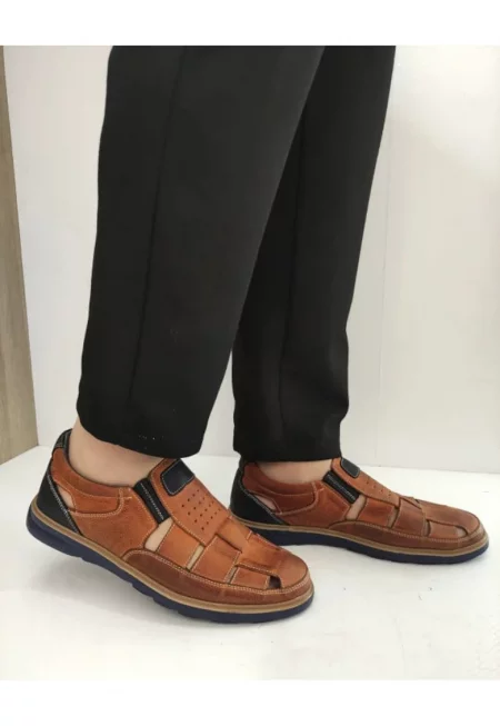 Мъжки обувки  777 - Перфорирани - кафяви