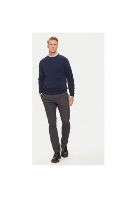 Мъжки пуловер -  304749575 - Вълна - L INTL - Син