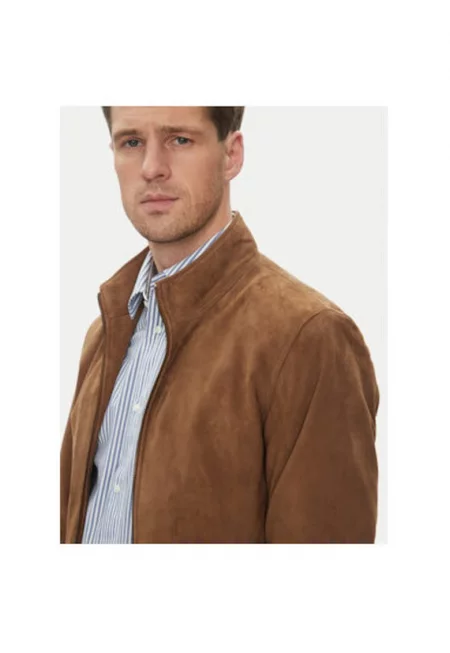 Мъжко кожено яке  EXPO VS - Бежов