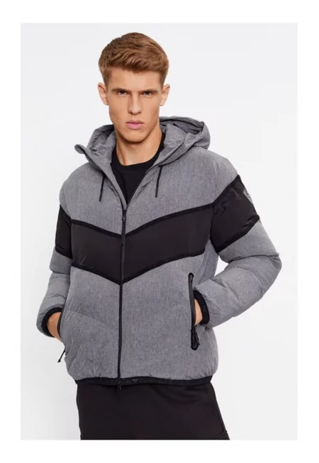 Мъжко яке -  78706 - сиво - полиестер