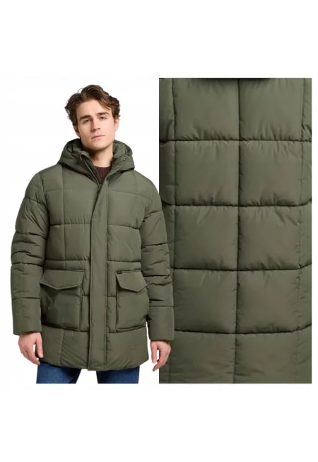 Мъжко яке -  Mercury Puffer Jacket - Regular Fit - Висока яка - Цип - Топло и удобно - Дълги ръкави - Полиестер - Зелен - Зелен