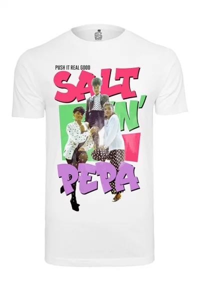 Памучна тениска с щампа Salt-N-Pepa