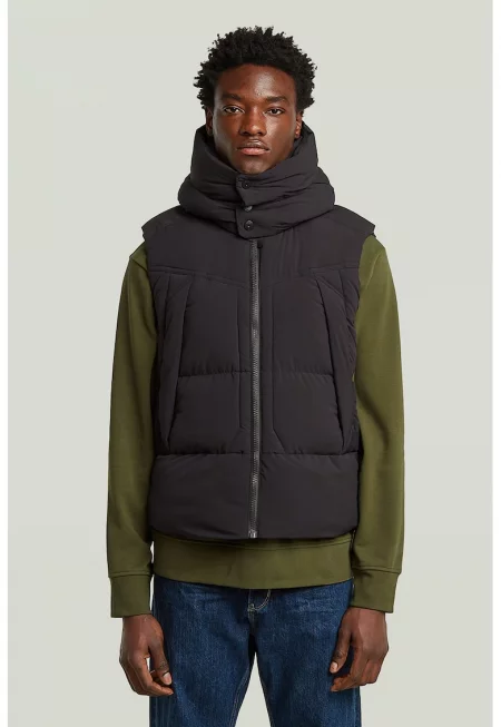 Подплатен елек с качулка