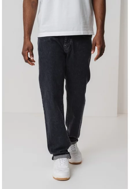 Прави дънки деграде - Антрацитно сиво